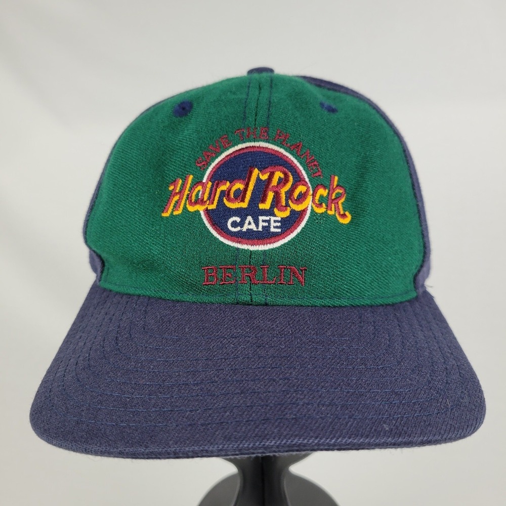 Vintage Hard Rock Cafe Berlin Snapback Hat Multicolor Baseball Cap OSFA